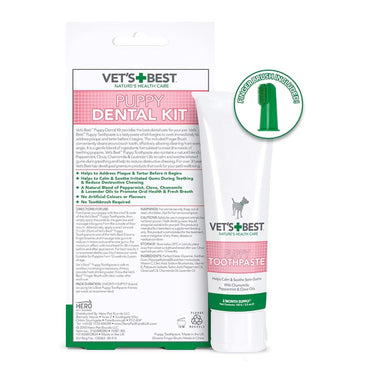 Vet’s Best Puppy Toothpaste with Silicon Finger Brush